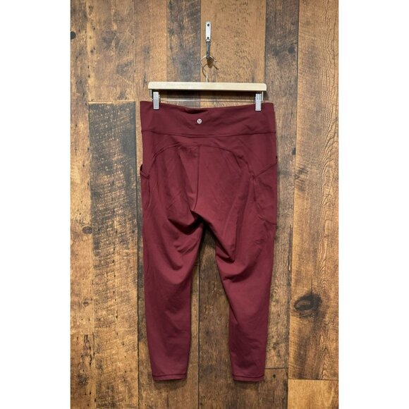 Lululemon Invigorate High-Rise Tight 25" Chianti Size 14 EUC - Picture 3 of 6